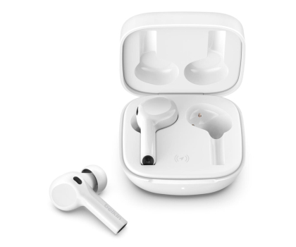 True Wireless BELKIN Słuchawki bezprzewodowe Soundform Freedom + etui ładujące białe AUC002glWH